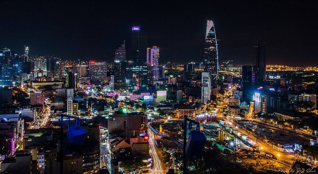 Saigon Vietnam ho chi minh city skyline