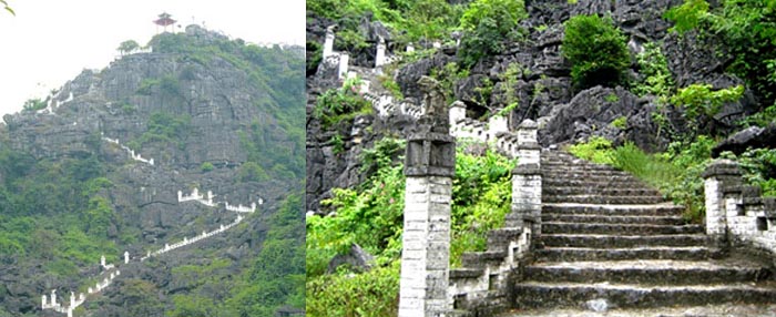 Ninh Binh Vietnam way to hang mua